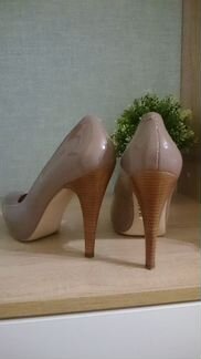 Туфли на скрытой платформе какао с молоком