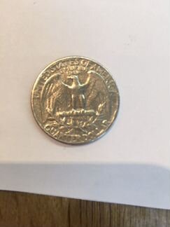 Монета Liberty quarter dollar 1967
