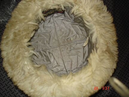 Шапка ушанка финская овчина с кожей р.58