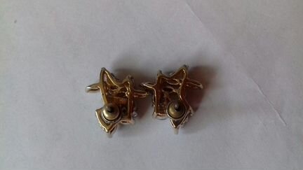 Серьги чешская бижутерия из 90-х