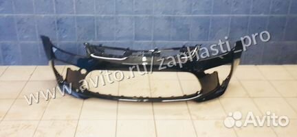 Бампер Kia Rio 4 в цвет чёрный