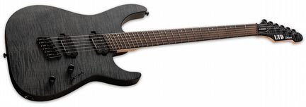ESP LTD M-1000 multi-scale SEE thru Black Satin