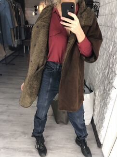 Дубленка коричневая натуральная из Парижа