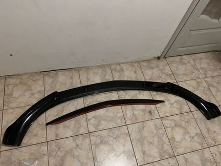 Сплиттер накладка переднего бампера Mercedes w213