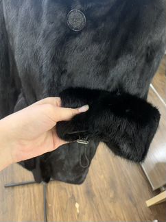 Шуба норковая с капюшоном