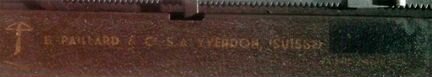 Старая печатная машинка E.Paillard et Cie Suisse
