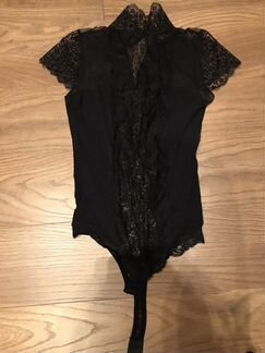Боди кружевное, б/у