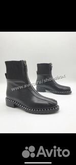 Ботинки кожаные валентино осенние