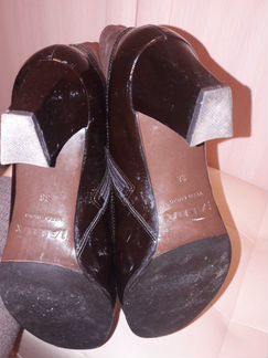 Ботильоны осень alba vero cuoio кожа лак 38