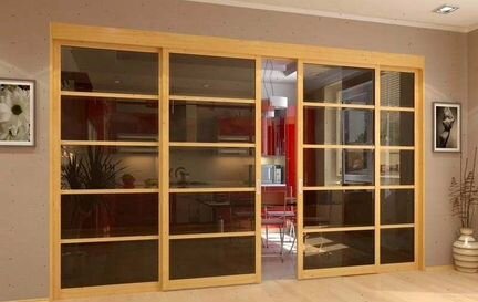 Межкомнатные перегородки с раздвижными дверями