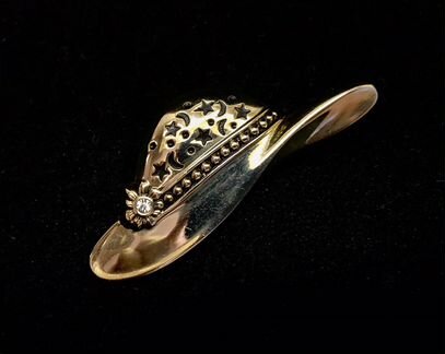 Винтажная Брошь Шляпка