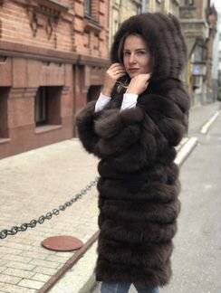 Шуба из песца