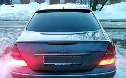 Спойлер и козырек AMG Mercedes W211
