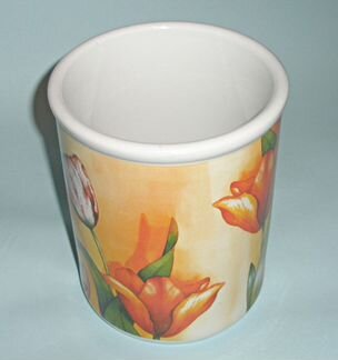 Кашпо для цветов Тюльпаны Cypress Home фарфор