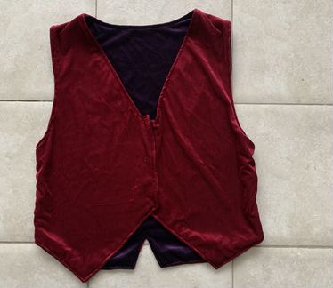 Новая двусторонняя вельветовая жилетка