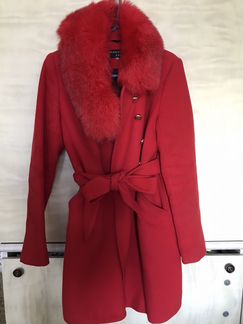 Драповое утеплённое пальто демисезонное