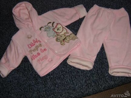 Утеплённый костюм на осень-лето,обмен