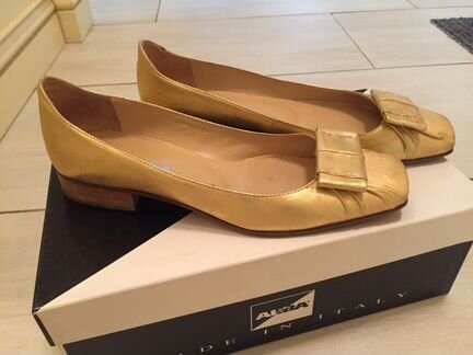 Балетки Alba золотые р37