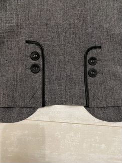 Пиджак (жакет) женский серый