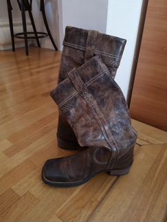 Кожаные сапоги 40 ручная работа