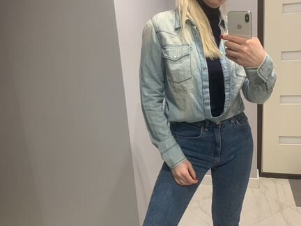 Джинсовая рубашка Tommy Hilfiger оригинал р-р M