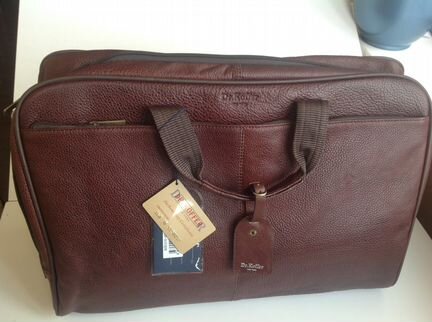 Сумка кожаная дорожная саквояж