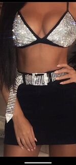 Ремень с камнями