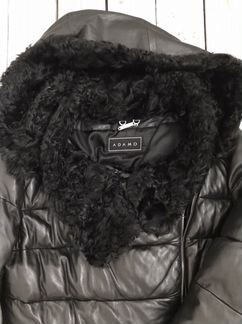 Adamo кожаное стёганное пальто