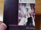 Почтовая марка Королева Елизавета Гибралтар