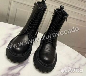 Кожаные ботинки