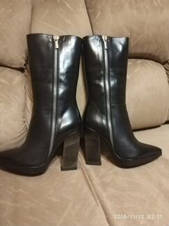 Сапоги кожаные демисезонные новые