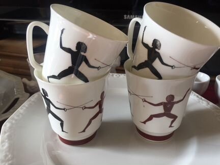 Кофейные чашки с олимпийской символикой лфз