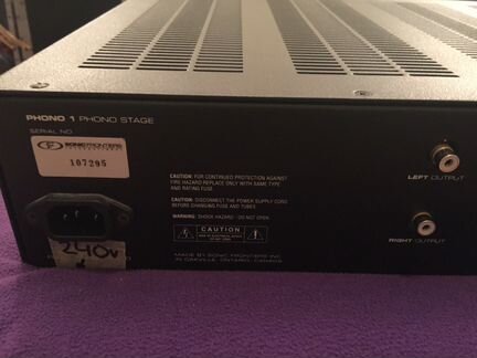Ламповый Фонокорректор Sonic Frontiers Phono 1