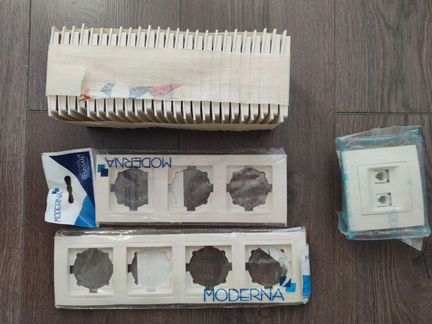 Серия розеток и выключателей Modera