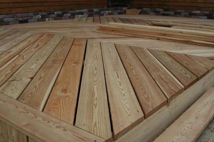 Палубная доска Гладкая лиственница