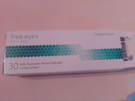 Ежедневные контактные линзы -1,5 Free eyes - новые