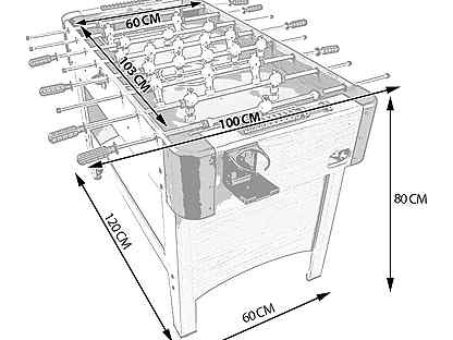 Чертежи настольного футбола
