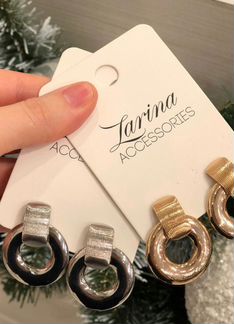 Металлические серьги