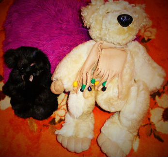 Игрушки тедди ручной работы из натур. мехов и др