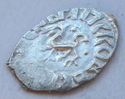 Деньга Псковская,Довмонт,Барс влево.0,85грамм