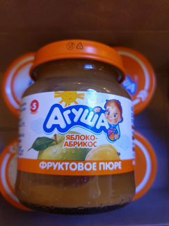 Фруктовое пюре Агуша яблоко-абрикос