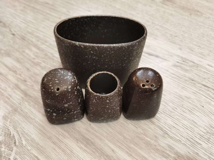 Набор солонка, перечница, подставка для зубочисток