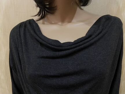 Серое комбинированное платье Max Mara (оригинал)