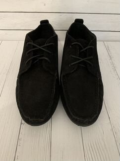 Полу/ботинки женские чёрные Ria Rosa (Эконика) нат