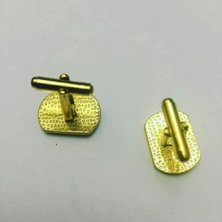 Запонки мужские позолота