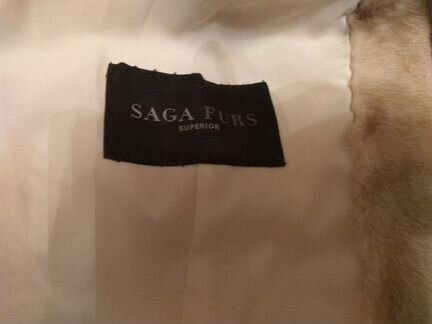 Шуба норка воротник лиса Saga Furs 44-46