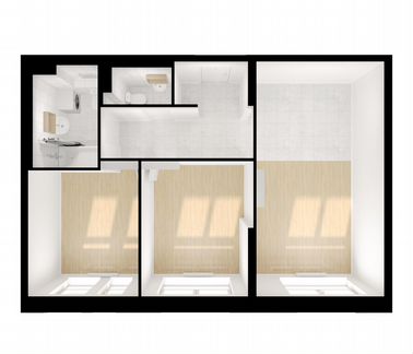 2-к квартира, 54.9 м², 8/33 эт.