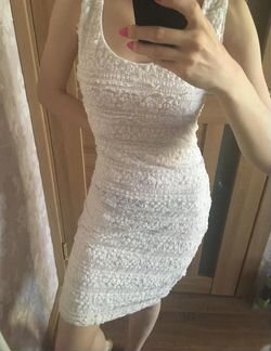 Платье белое летнее