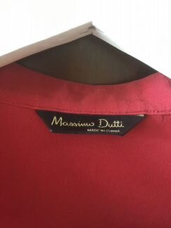 Рубашка/блузка красная Massimo Dutti
