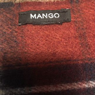 Женский шарф в клеточку